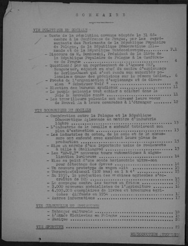 Bulletin du Bureau d'Informations Polonaises - 1955 - n°323-n°351Autre titre : Bulletin d'Informations