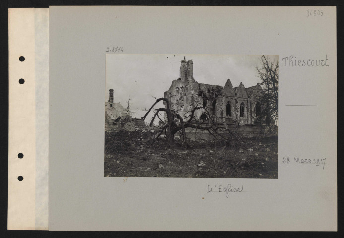 Thiescourt. L'église
