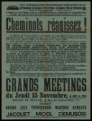 Cheminots réagissez : Grands meetings