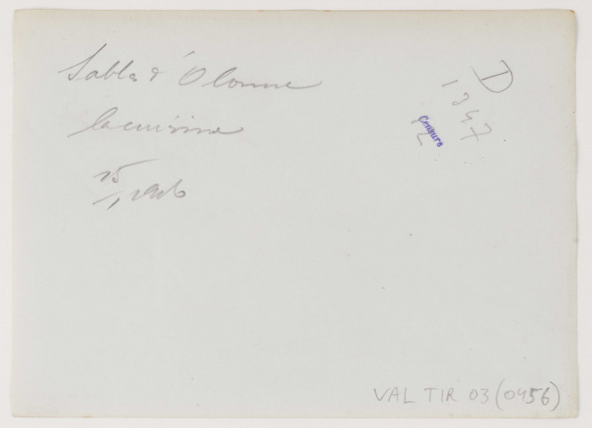 Sables-d'Olonne. La cuisine