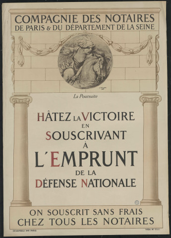 Hâtez la victoire en souscrivant à l'emprunt de la défense nationale