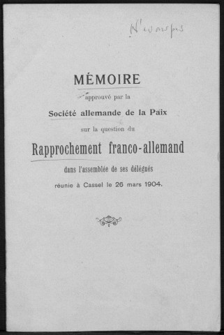 Rapprochement franco-allemand, 1904-1913