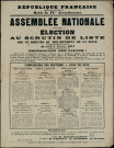 Election au scrutin de liste des 43 députés du département de la Seine