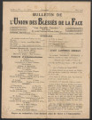 Année 1930. Bulletin de l'Union des blessés de la face "Les Gueules cassées"