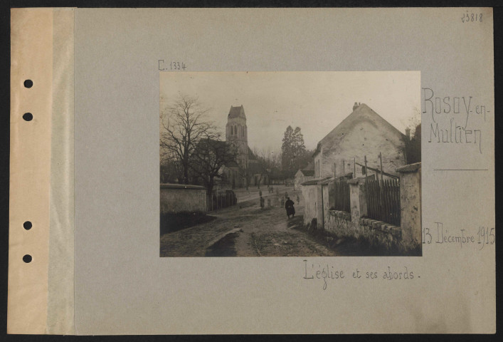 Rosoy-en-Multien. L'église et ses abords