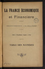 Année 1914 La France économique et financière, fondé en 1902 avec le concours des principales banques de province de France, paraissant le samedi