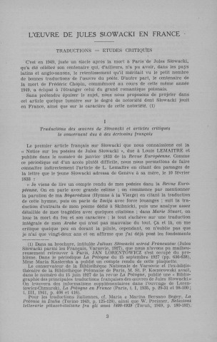Bulletin (1951; n°9)  Sous-Titre : Académie Polonaise des Sciences et Lettres. Centre polonais de recherches scientifiques de Paris