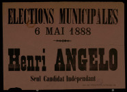 Elections municipales : Henri Angelo Seul Candidat Indépendant