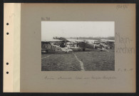 Neunkirchen. Avions allemands livrés aux troupes françaises