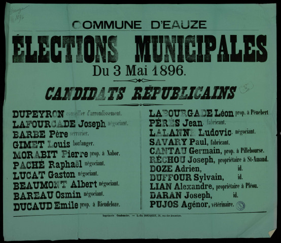 Elections Municipales : Candidats républicains