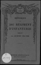 Historique du 204ème régiment d'infanterie