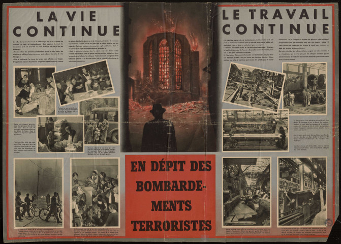 La vie continue : le travail continue en dépit des bombardements terroristes