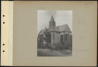 Olizy. L'église bombardée