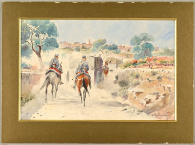 (Hussards en marche, 1915)