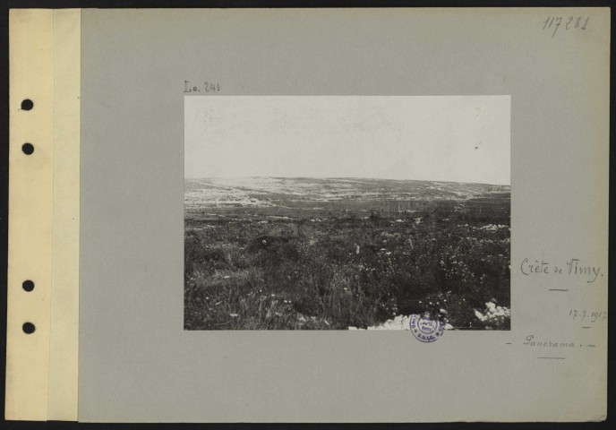 Crête de Vimy. Panorama