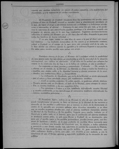 Alderdi (1951 : n° 46-57). Sous-Titre : Boletín del Partido nacionalista vasco