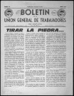 Boletín de la Unión general de trabajadores en España (1963 ; n° 219-230). Autre titre : Suite : Boletín de la Unión general de trabajadores de España en el exilio