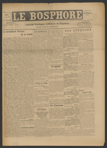 Juin 1920 - Le Bosphore