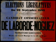 Élections Législatives : Candidat conservateur Delaborde-Noguez