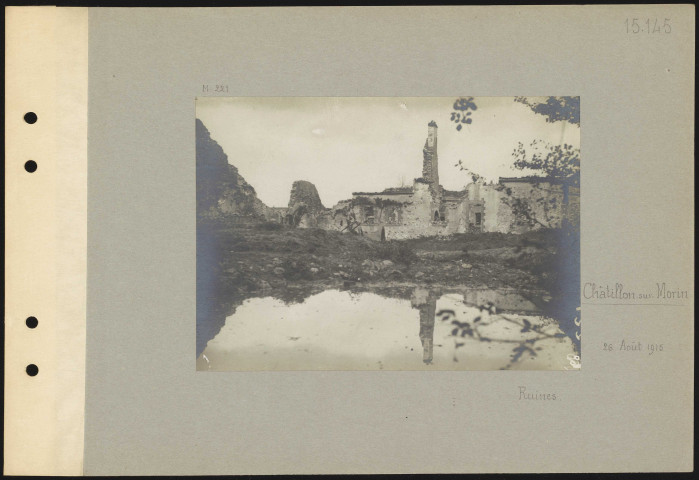 Châtillon-sur-Morin. Ruines