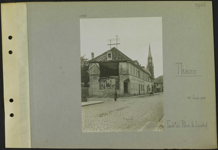 Thann. Faubourg du Rhin ; le Luxhof