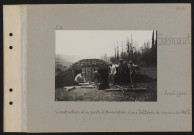 Boisicourt. Construction d'un poste d'observation d'une batterie de cannons de 240T
