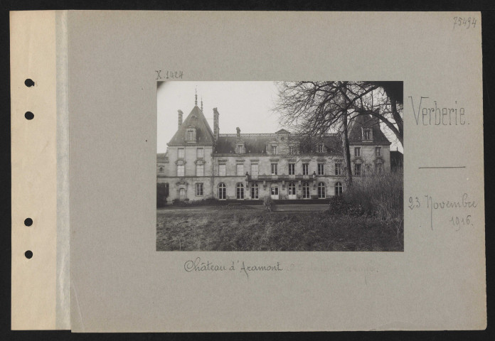 Verberie. Château d'Aramont