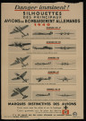 Danger imminent ! : silhouettes des principaux avions de bombardement allemands
