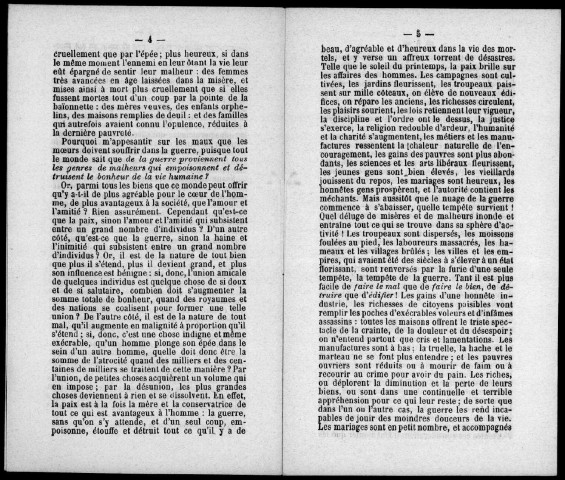 Extraits d'Erasme sur la guerre. Sous-Titre : tirés d'un ouvrage publié en 1794 sous le titre d'Antipolemus