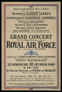 Grand concert par la célèbre musique de la Royal Air Force