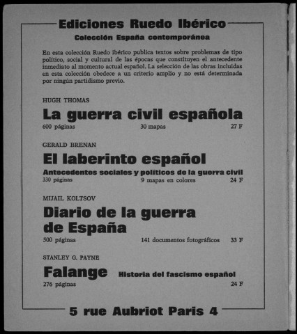 Cuadernos de Ruedo Ibérico (1965 : n° 1-3)