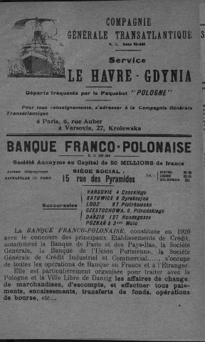 La Pologne politique, économique, littéraire et artistique (1931, n°1 - n°12)