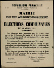 N°139. Elections communales du 16 avril 1871
