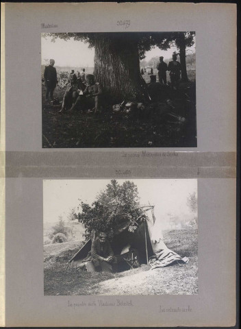 S.l. La retraite serbe. Le peintre serbe Vladimir Betzitch