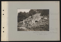 Maucourt. Destructions systématiques par les Allemands : le château détruit