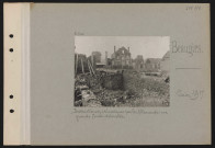 Beaugies. Destructions systématiques par les Allemands : une grande ferme dévastée