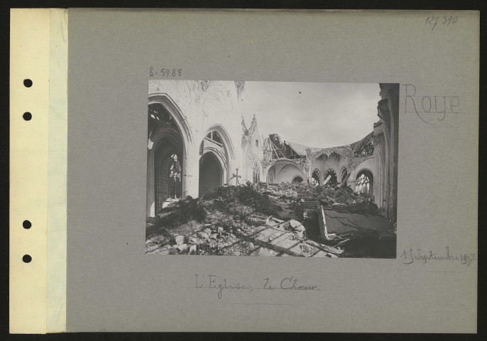 Roye. L'église ; le chœur
