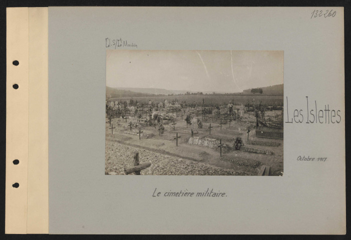 Les Islettes. Le cimetière militaire