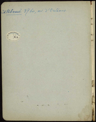 Cahier de protocoles de réunions de bureau du comité du №50 au №106, 177 pages et cahier de comptes-rendus de l’Assemblée Générale du 7.04.1921 au 12.07.1922, 35 pages.