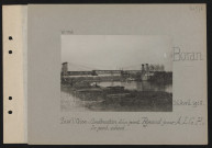 Boran. Sur l'Oise : construction d'un pont Pigeaud pour ALGP : le pont achevé