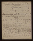 Les Moëres (59) : réponses au questionnaire sur le territoire occupé par les armées françaises et alliées