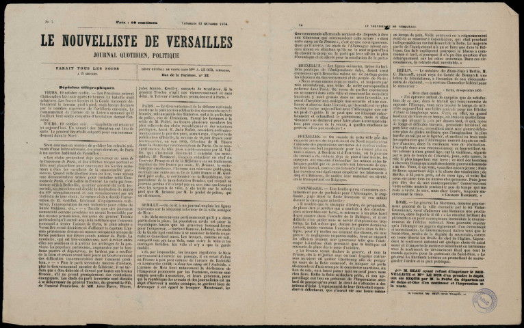 Le Nouvelliste de Versailles No 7