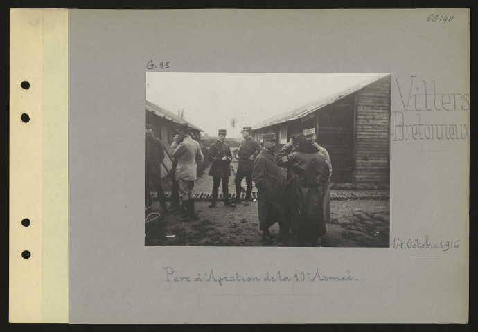 Villers-Bretonneux. Parc d'aviation de la 10e armée