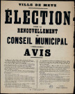 Election pour le renouvellement du Conseil municipal
