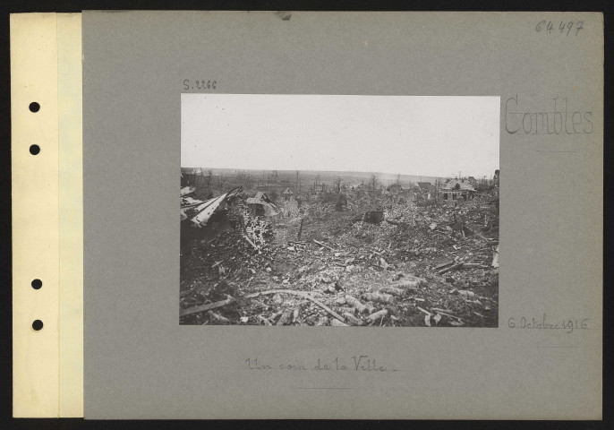 Combles. Un coin de la ville