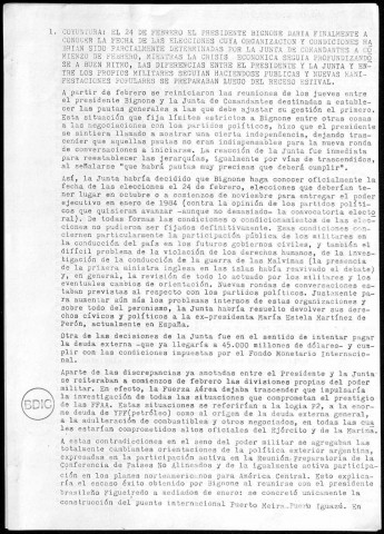 Argentina hoy n°19, 12 fev. 1983. Sous-Titre : Fonds COBA