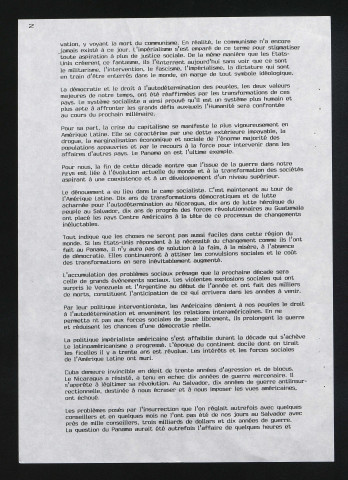 Bulletin mensuel d'information de la représentation du FDR-FMLN - 1990
