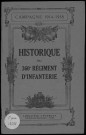 Historique du 360ème régiment d'infanterie