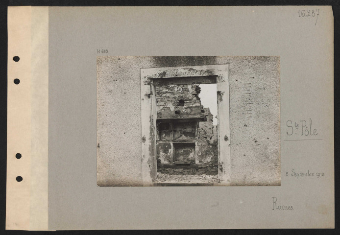 Sainte-Pôle. Ruines