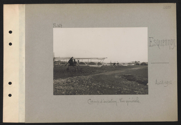 Esquennoy. Camp d'aviation. Vue générale